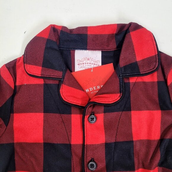 NEW! Toddler Red Buffalo Check Matching Family Pajama Set by Wondershop - Picture 4 of 9